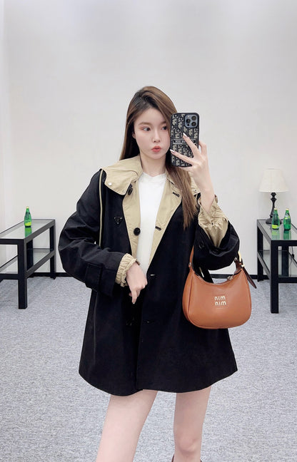 Pr 25 Reversible hooded windbreaker jacket