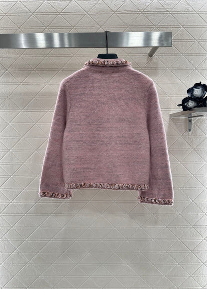 C 25 Braided hem knitted cardigan