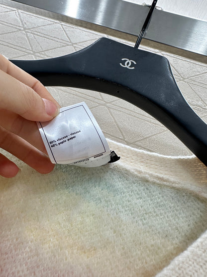 C 25 Colorful mohair cardigan