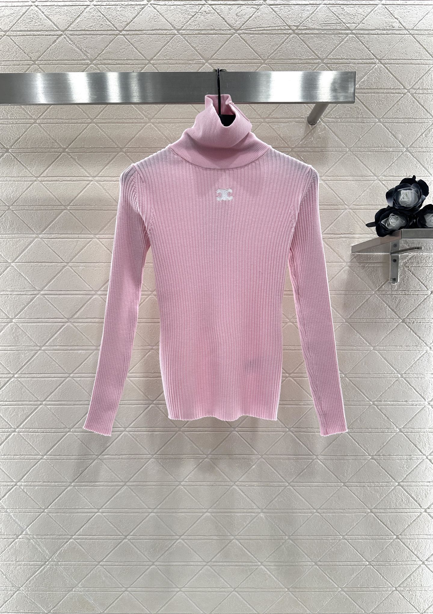 Ce 25 Slim Turtleneck Bottoming Shirt (Beige/Pink/Black)