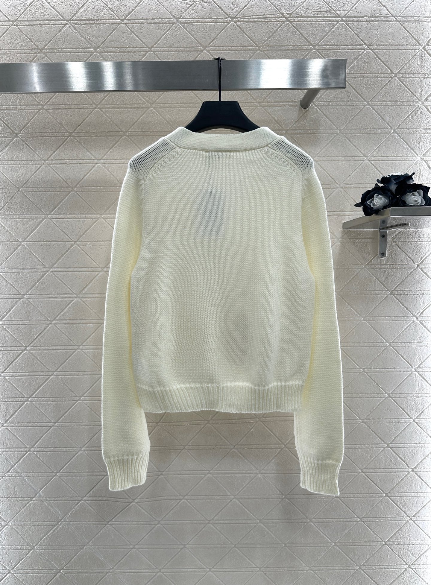 Ce 25 Pin logo wool cardigan