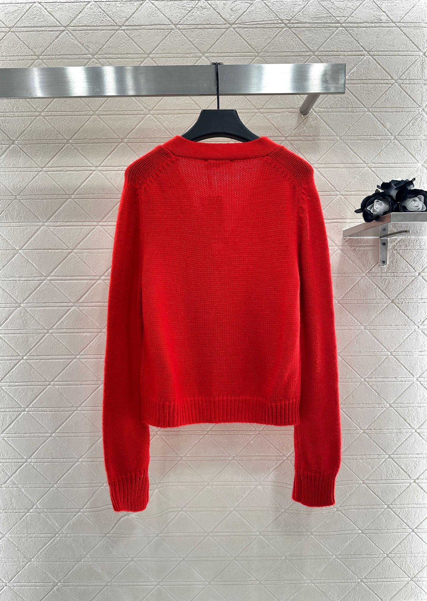 Ce 25 Pin logo wool cardigan