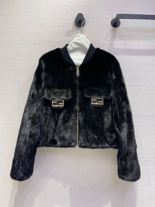 Fi 25 Noble and luxurious mink fur coat