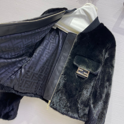 Fi 25 Noble and luxurious mink fur coat