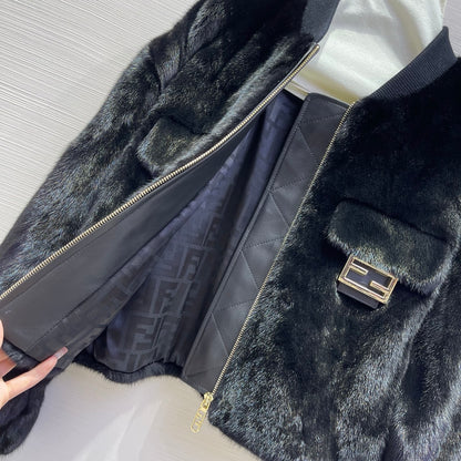 Fi 25 Noble and luxurious mink fur coat