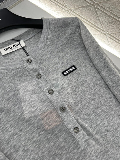 Mi 25 Half-open round neck bottoming shirt