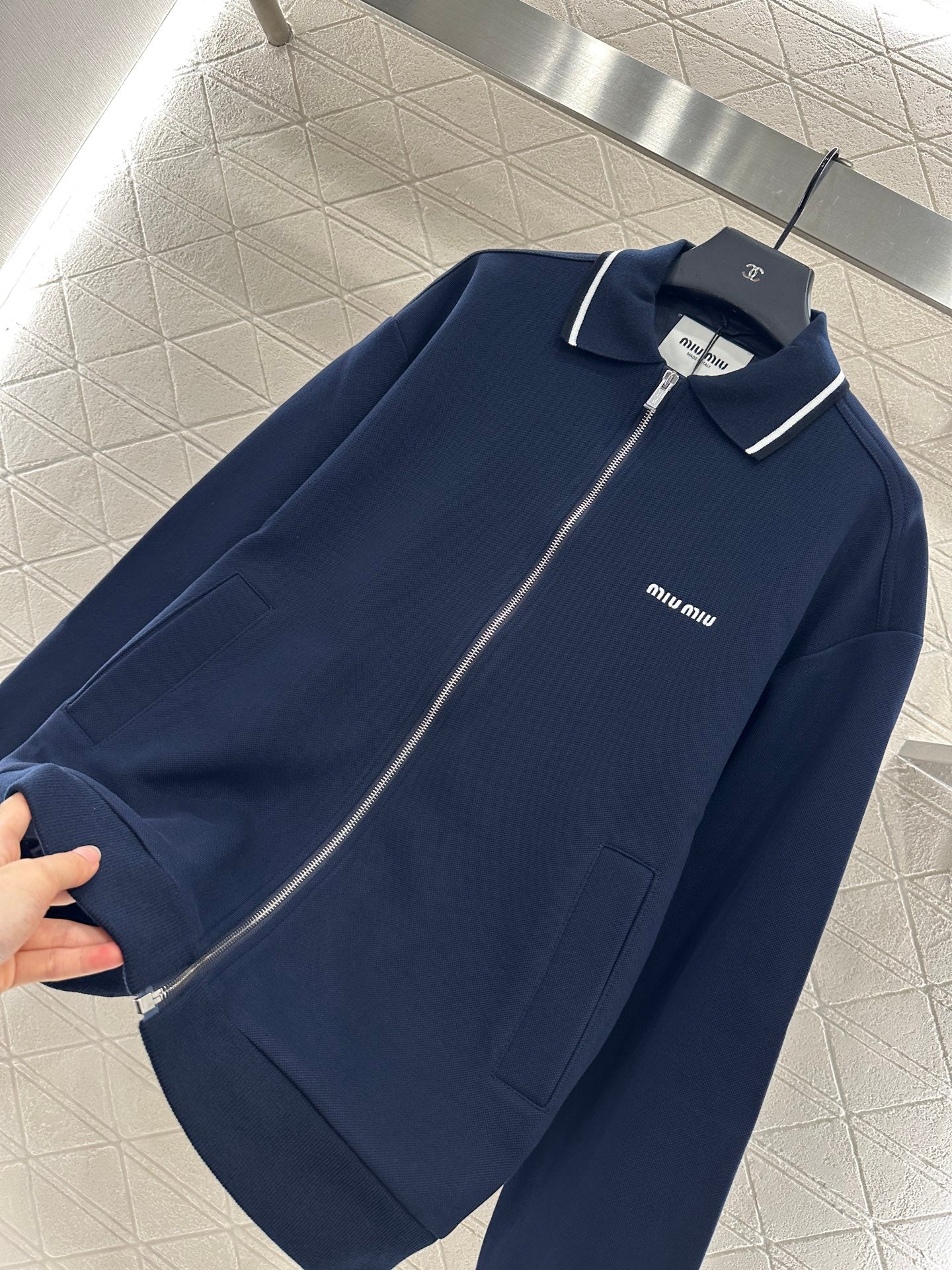 Mi 25 Zipper lapel casual jacket