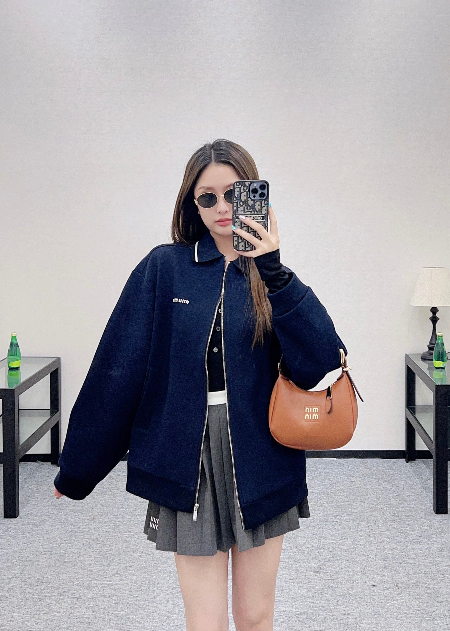 Mi 25 Zipper lapel casual jacket