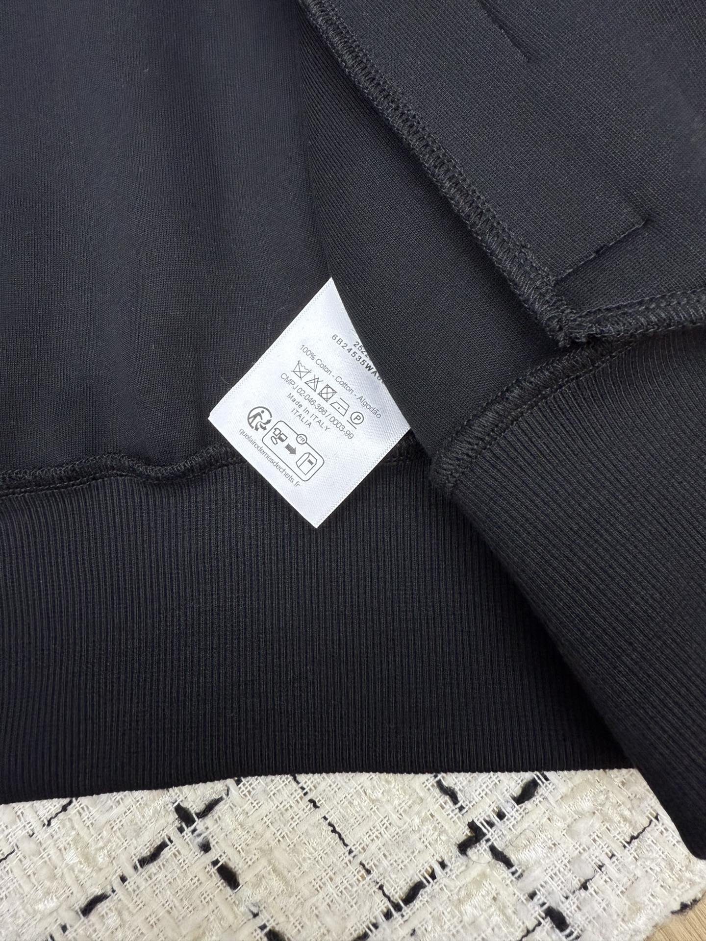 Di 25 Hooded jacket + elastic waist casual pants(white/black)