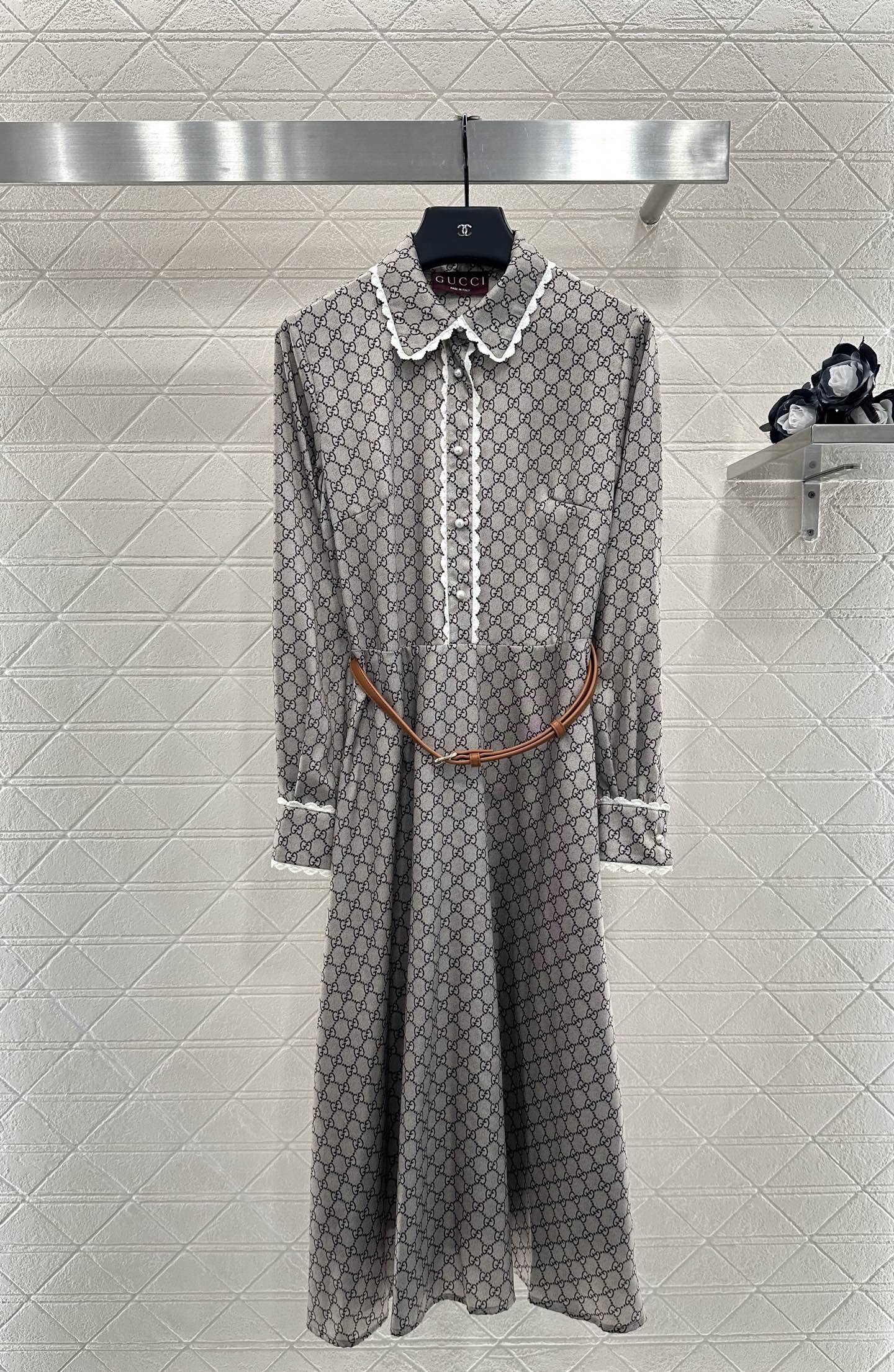 Gu 25 Printed belt dress