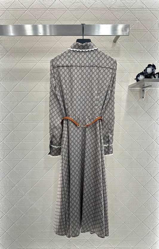 Gu 25 Printed belt dress