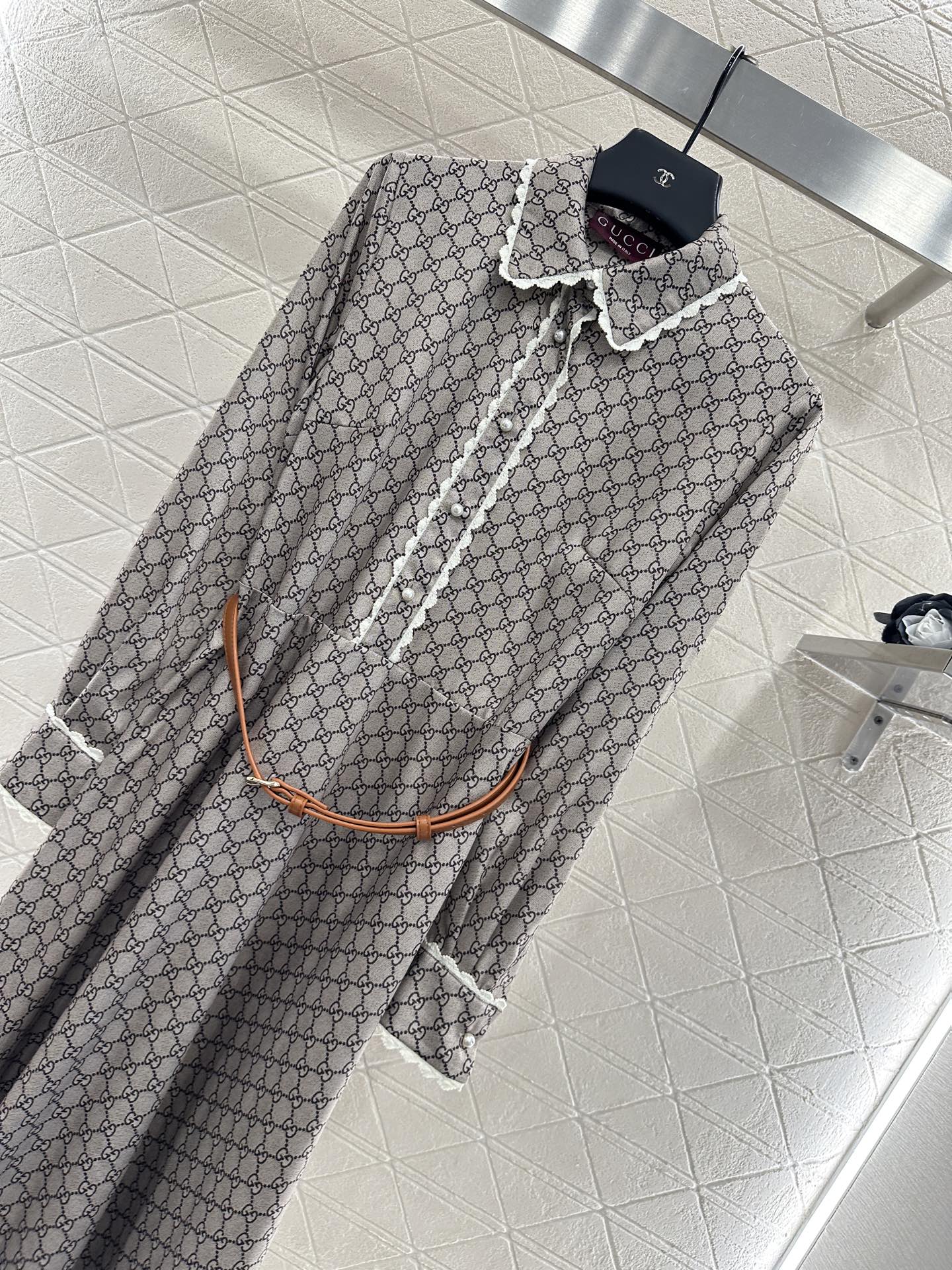 Gu 25 Printed belt dress