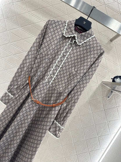 Gu 25 Printed belt dress