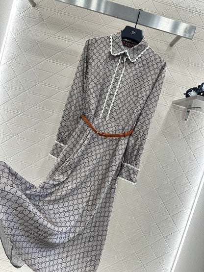 Gu 25 Printed belt dress