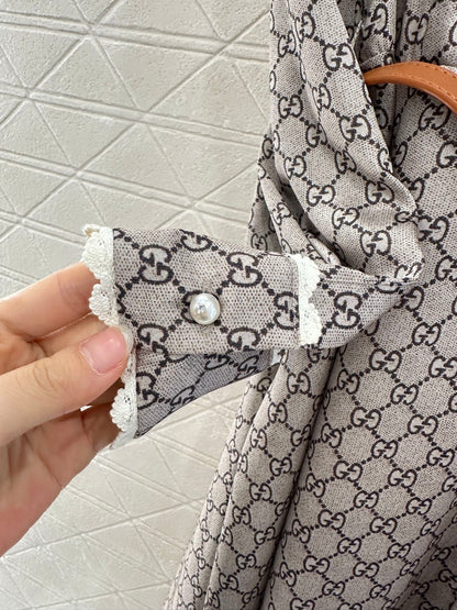 Gu 25 Printed belt dress