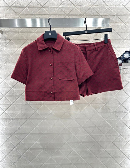 Gu 25 Short-sleeved jacket + shorts set