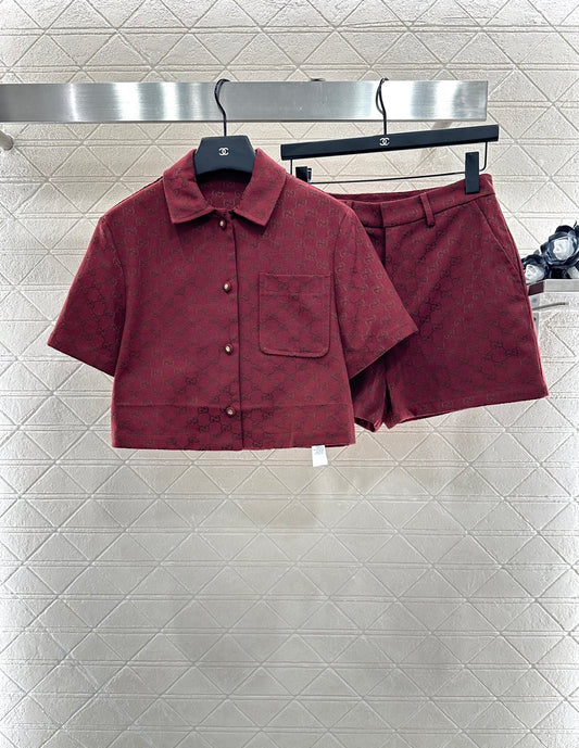 Gu 25 Short-sleeved jacket + shorts set