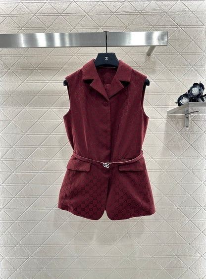 Gu 25 Belt vest shorts set