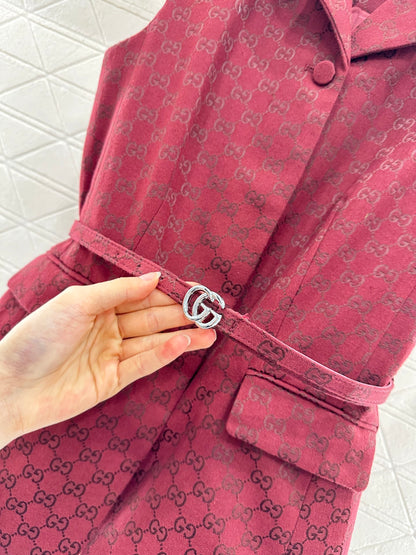 Gu 25 Belt vest shorts set