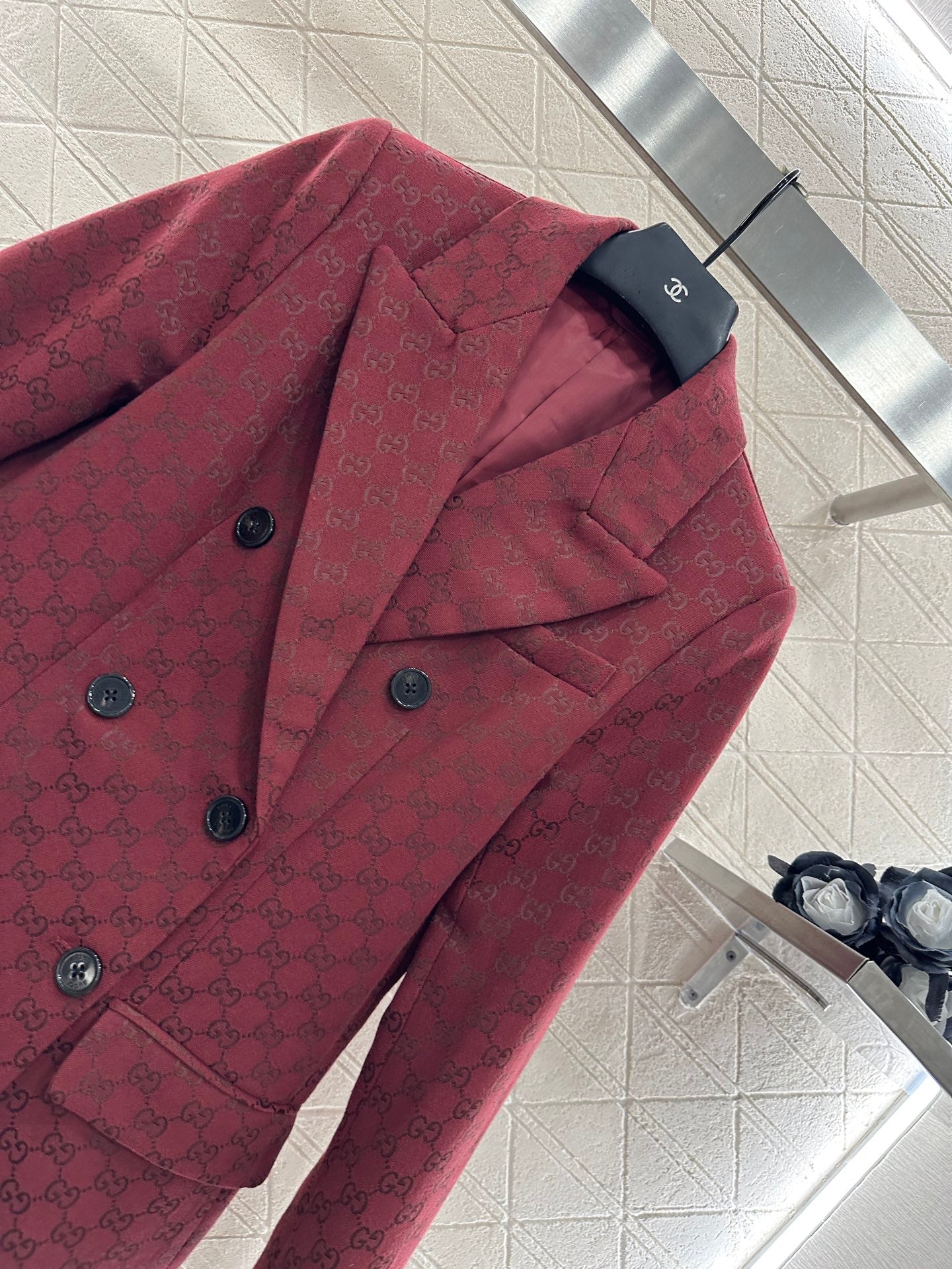 Gu 25 Double-breasted suit trousers