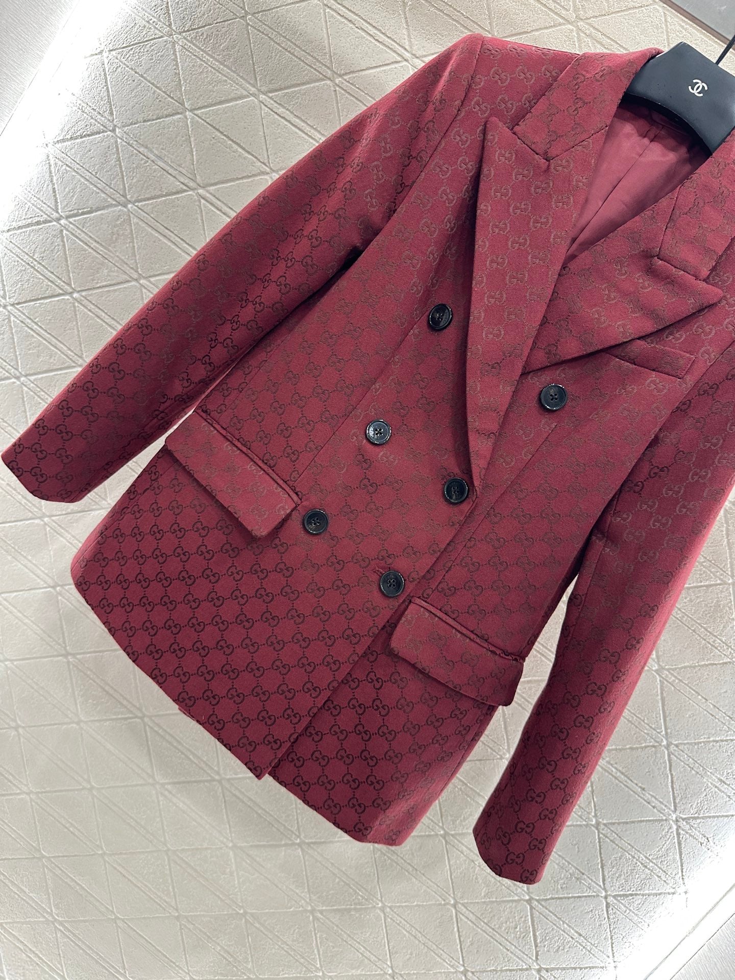Gu 25 Double-breasted suit trousers