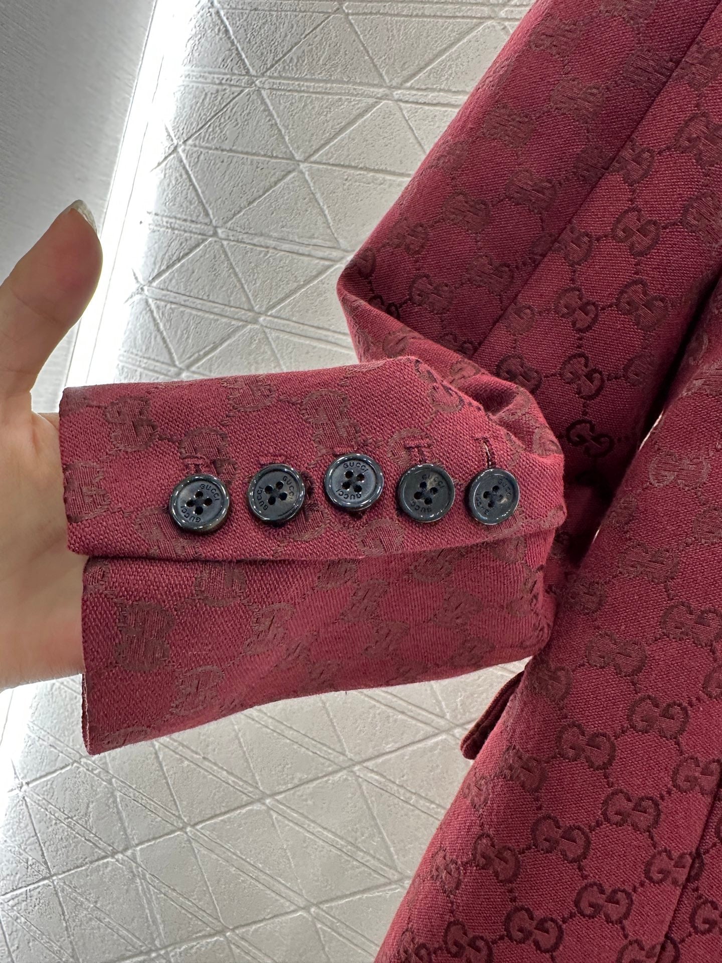 Gu 25 Double-breasted suit trousers