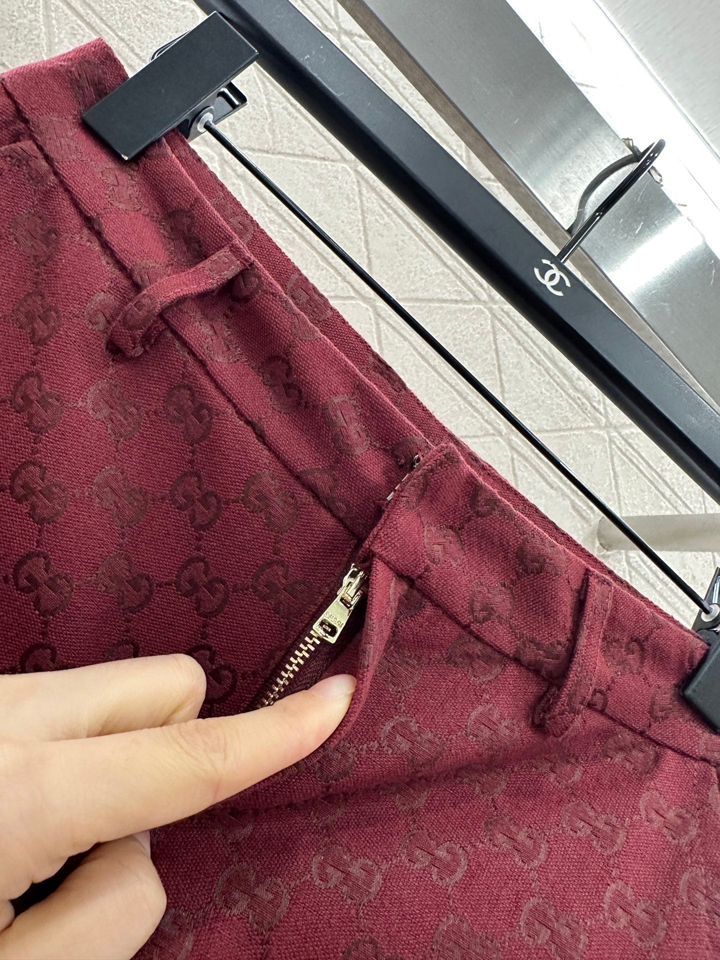 Gu 25 Double-breasted suit trousers