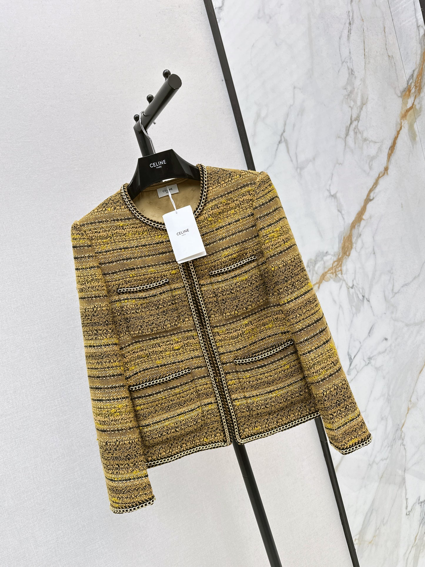 C 25 Trimmed tweed jacket