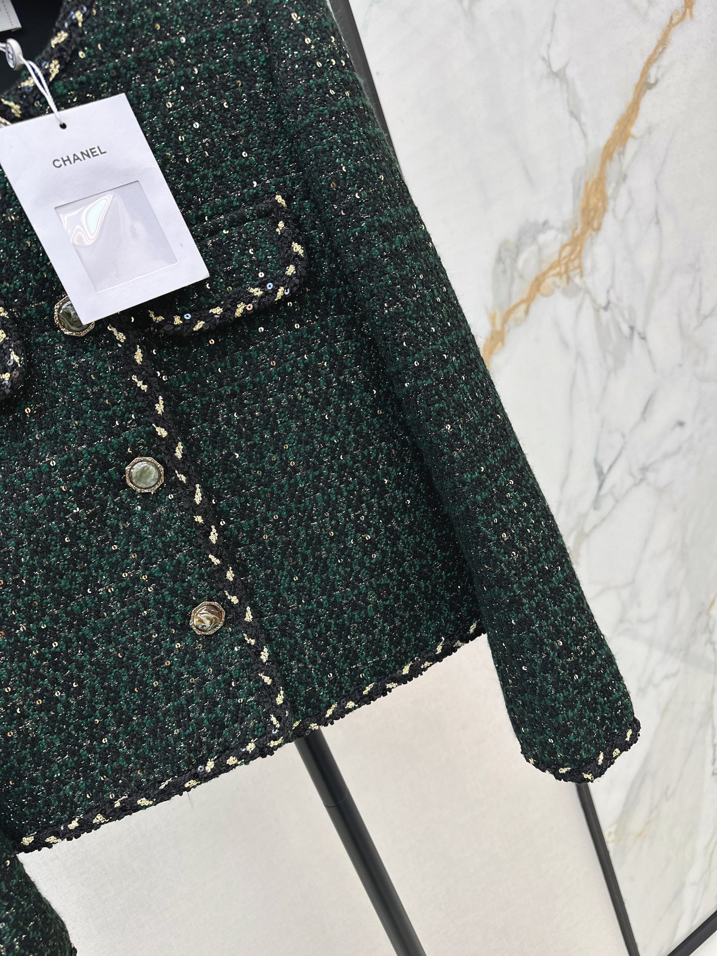 C 25 Trimmed tweed jacket