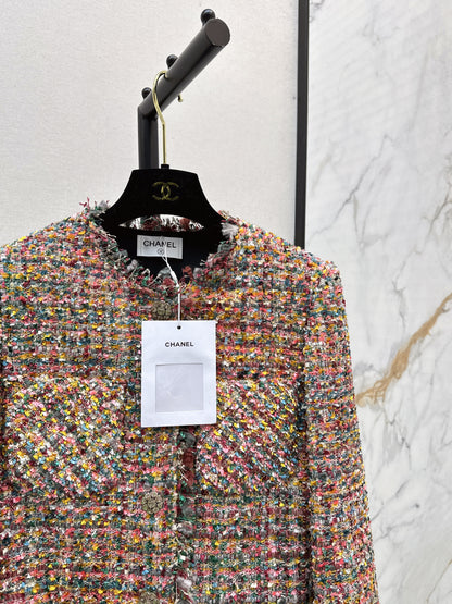 C 25fw new trim tweed coat