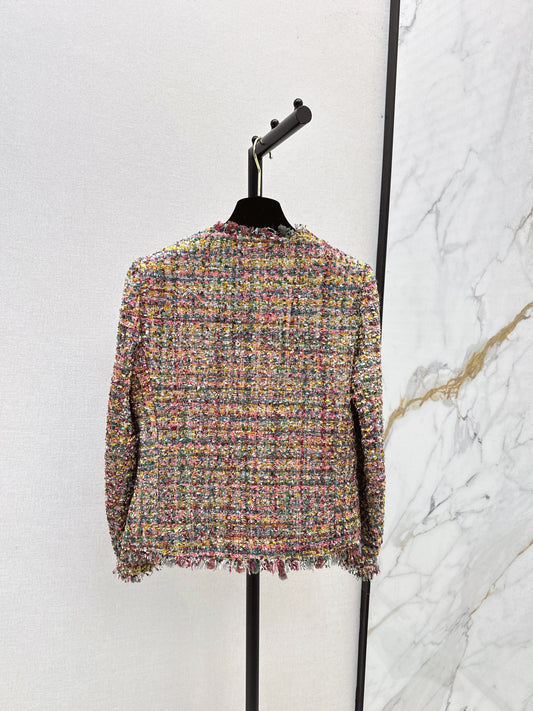 C 25fw new trim tweed coat