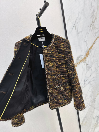 C 25fw new trim tweed coat