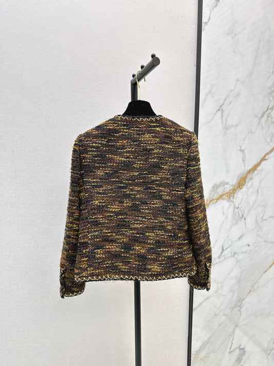 C 25fw new trim tweed coat