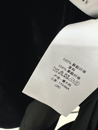 Di 25fw Custom gold velvet single-button blazer