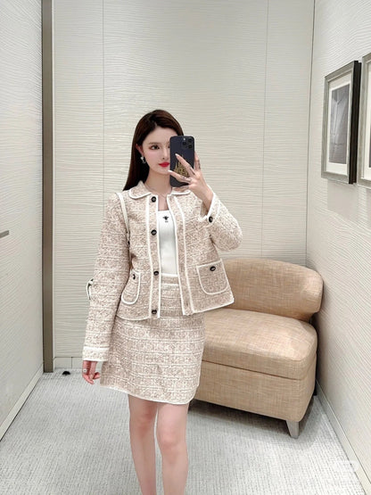 Di 25fw Princess Diana Cannage Double Pocket Lapel Jacket