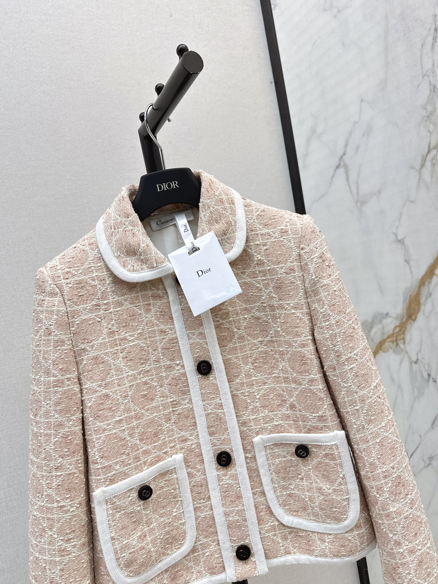 Di 25fw Princess Diana Cannage Double Pocket Lapel Jacket