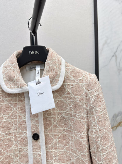 Di 25fw Princess Diana Cannage Double Pocket Lapel Jacket