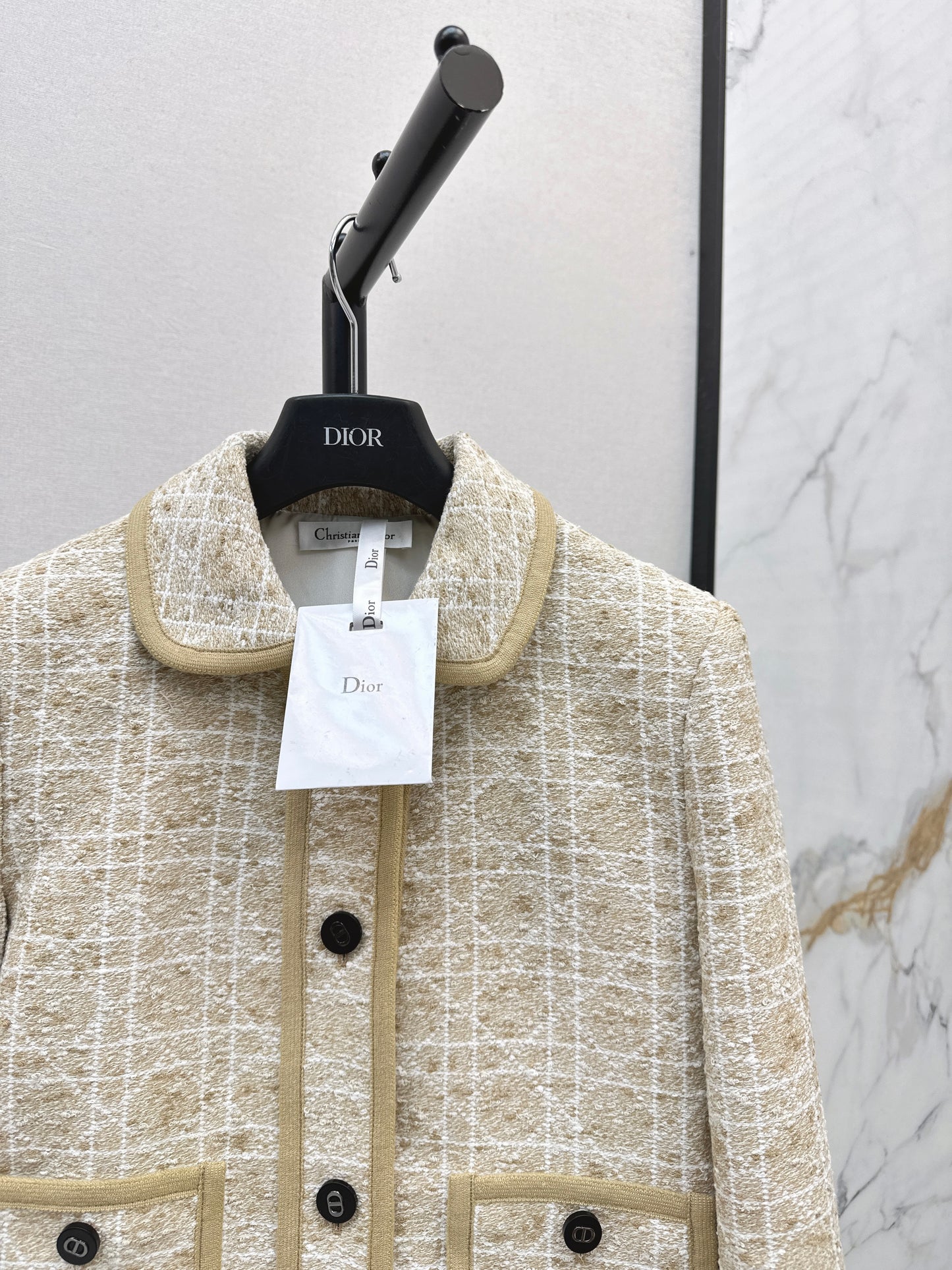 Di 25fw Princess Diana Cannage Double Pocket Lapel Jacket