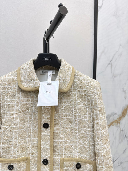Di 25fw Princess Diana Cannage Double Pocket Lapel Jacket