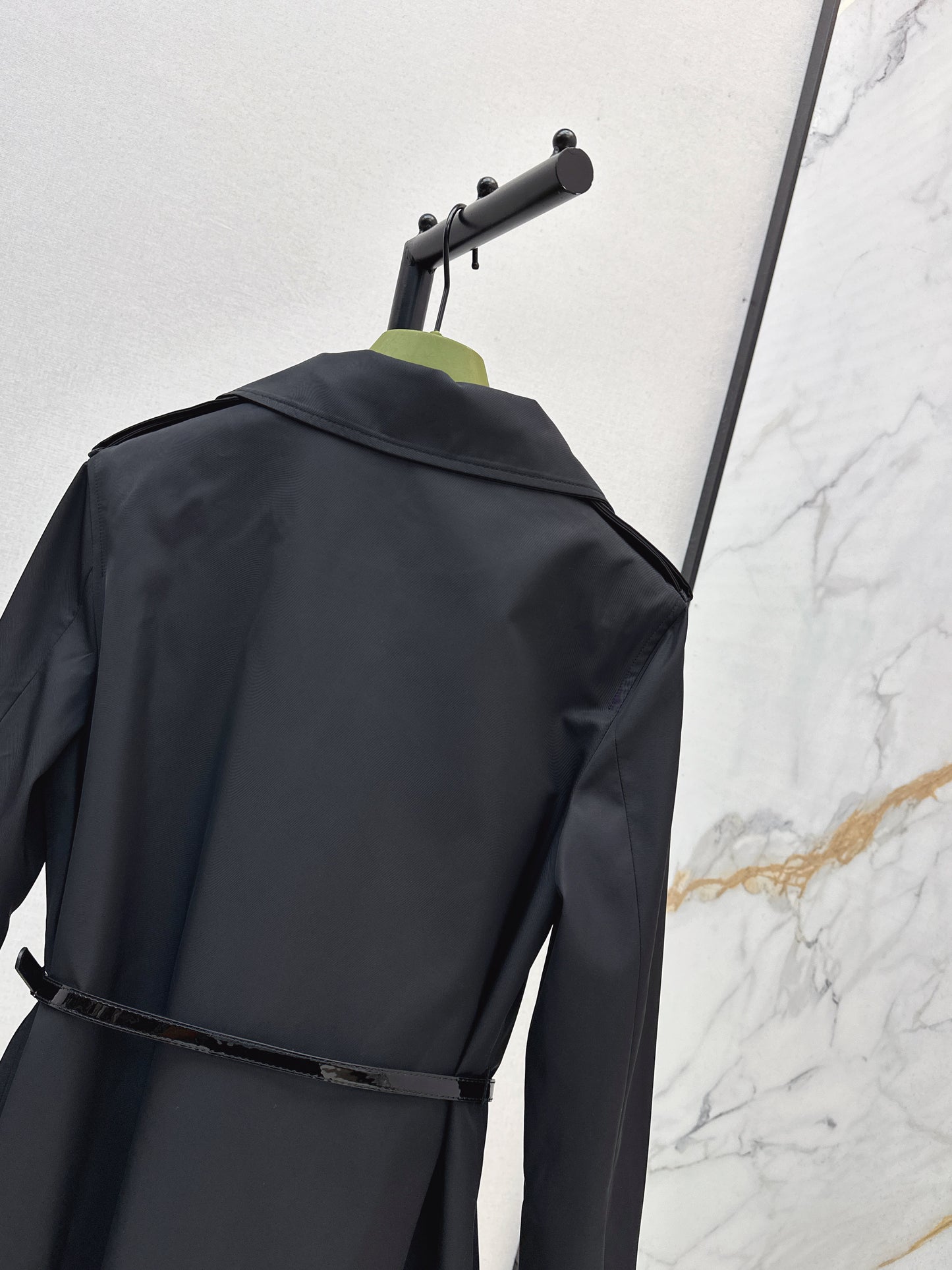 Di 25fw New lapel mid-length trench coat