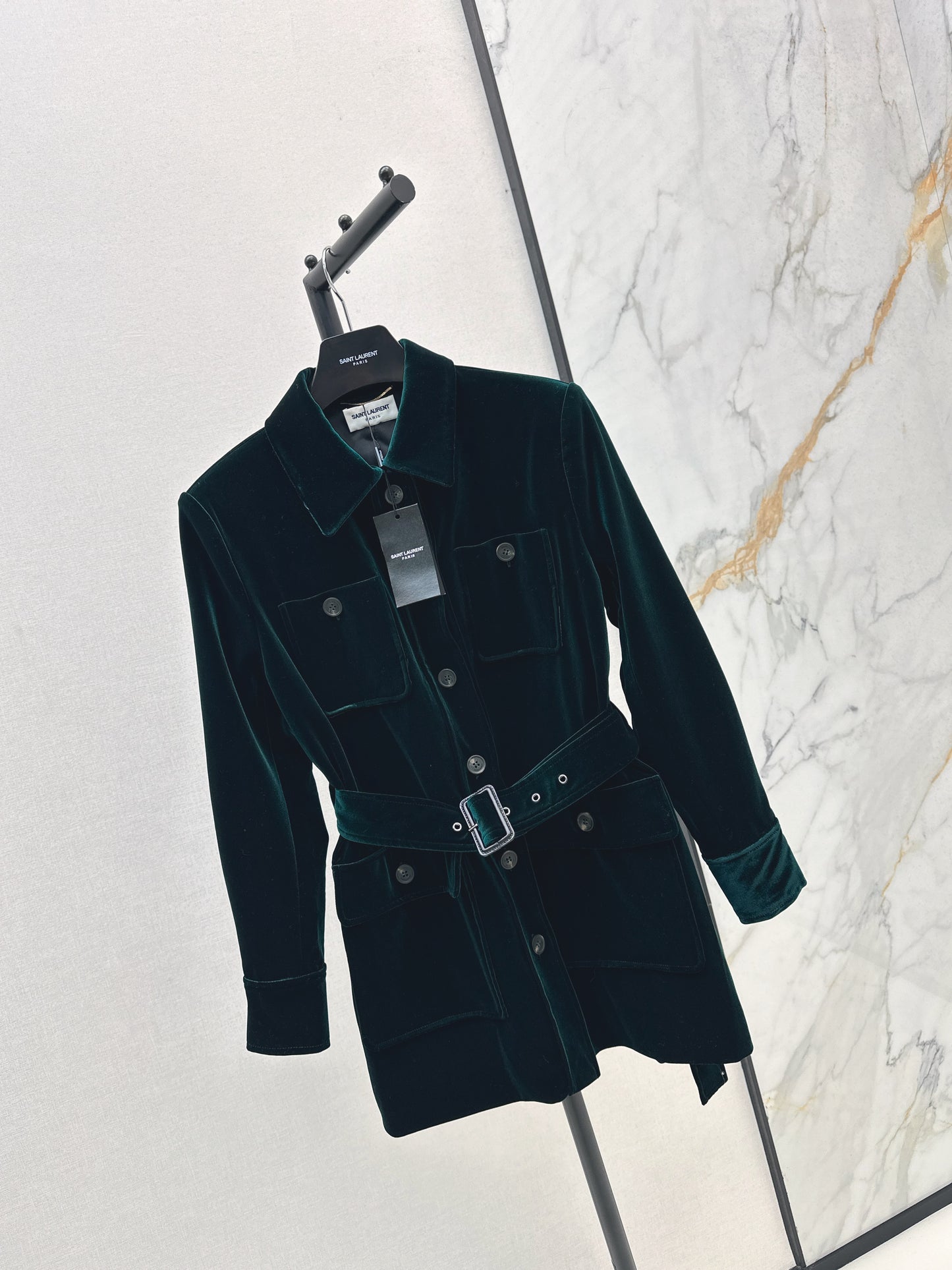 Y 25fw single-breasted velvet jacket