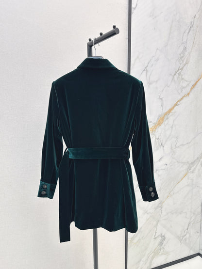 Y 25fw single-breasted velvet jacket