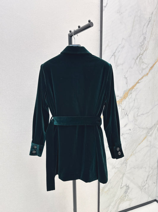 Y 25fw single-breasted velvet jacket