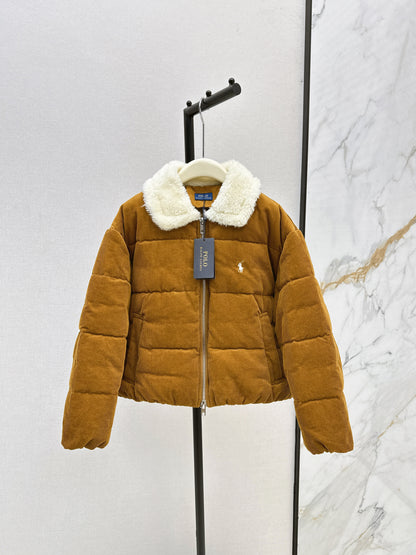 Ral 25 New eco-friendly lambswool corduroy down jacket