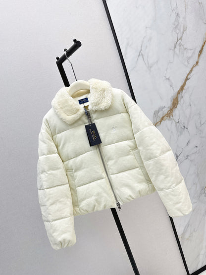 Ral 25 New eco-friendly lambswool corduroy down jacket