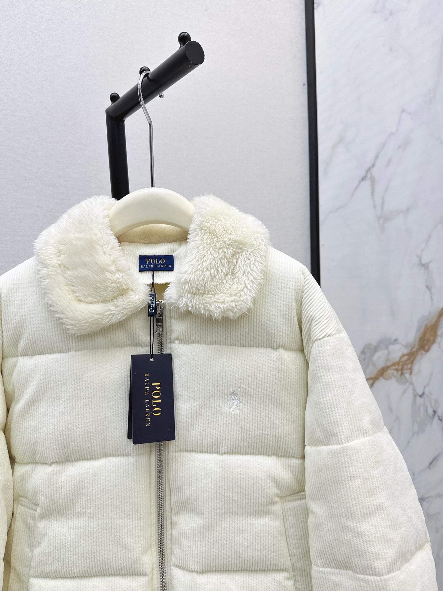 Ral 25 New eco-friendly lambswool corduroy down jacket
