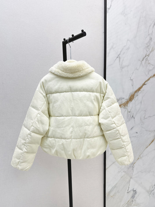 Ral 25 New eco-friendly lambswool corduroy down jacket