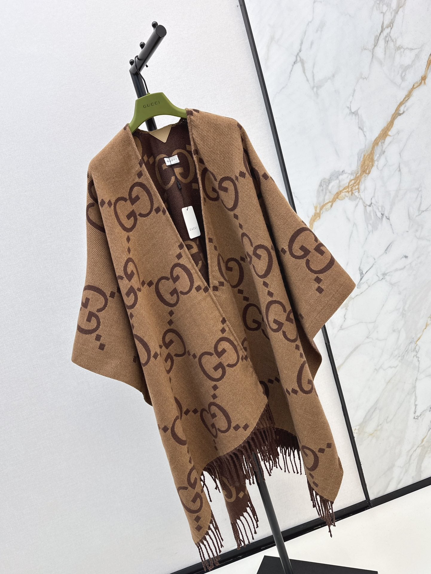 Gu 24 Classic Woven Cape Shawl Coat