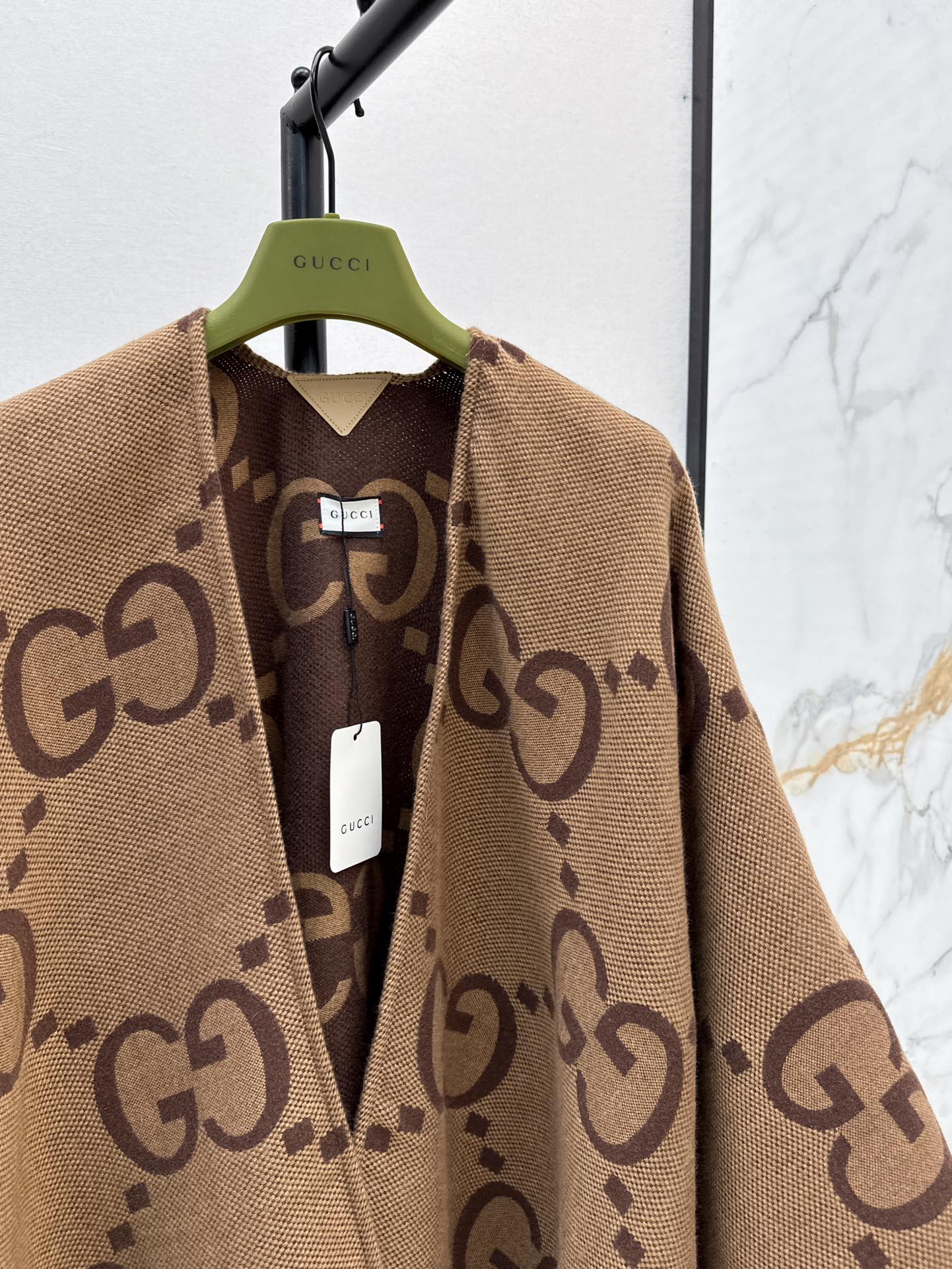 Gu 24 Classic Woven Cape Shawl Coat