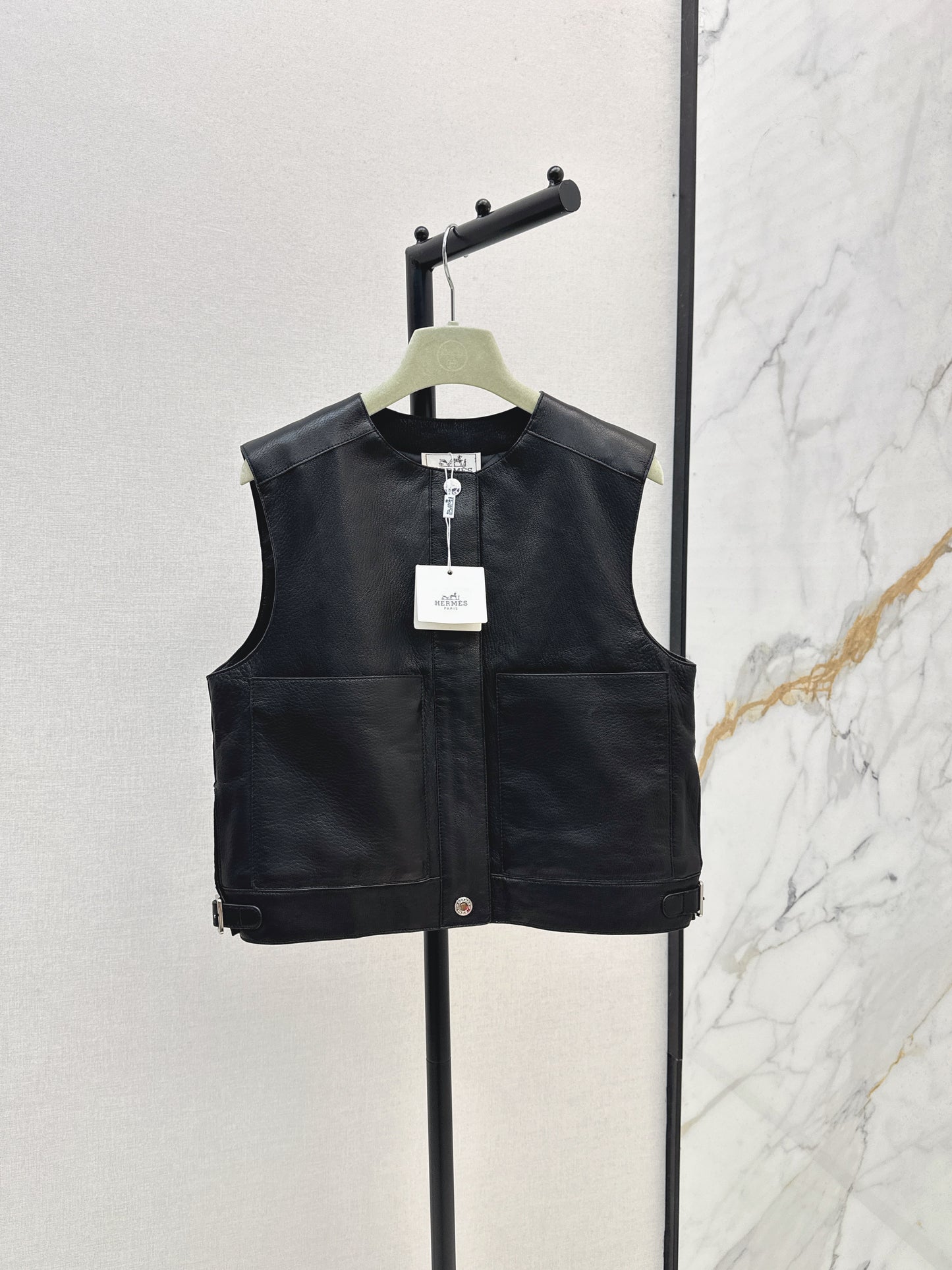 Her 25 genuine leather jacket vest coat